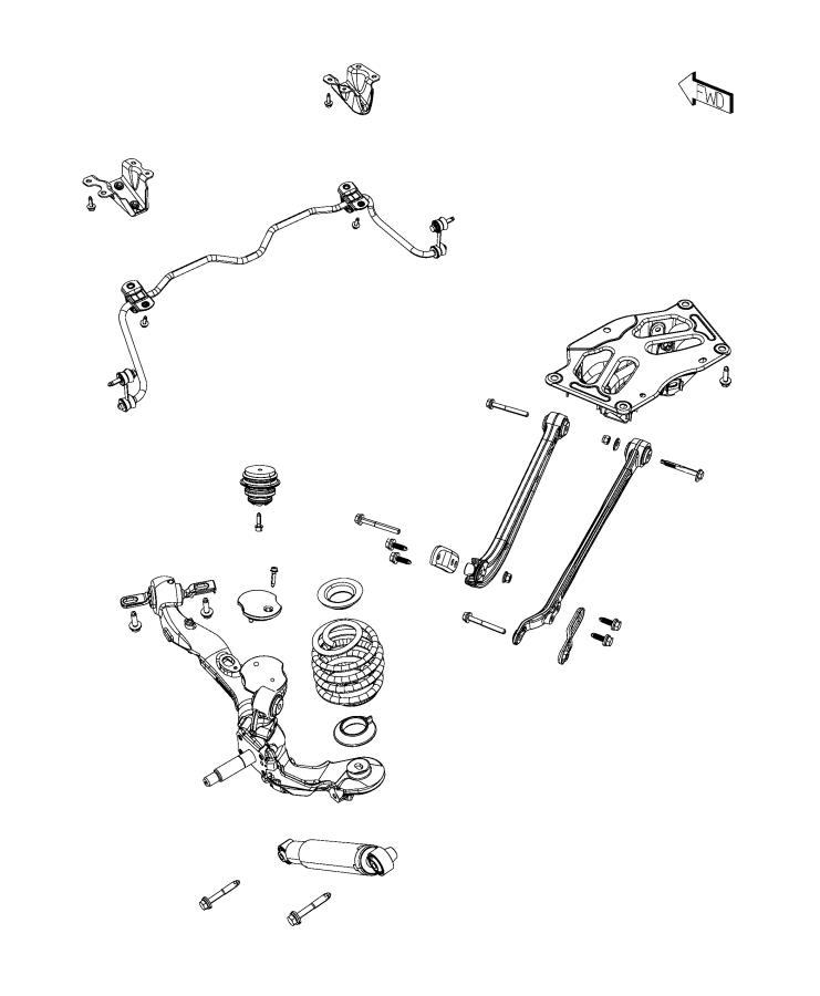 Diagram Suspension Rear. for your 2001 Chrysler 300  M 