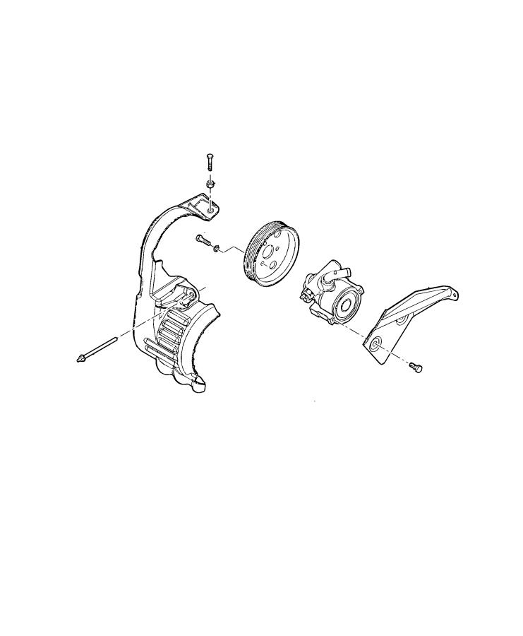 Diagram Power Steering Pump. for your 2004 Dodge Ram 1500   