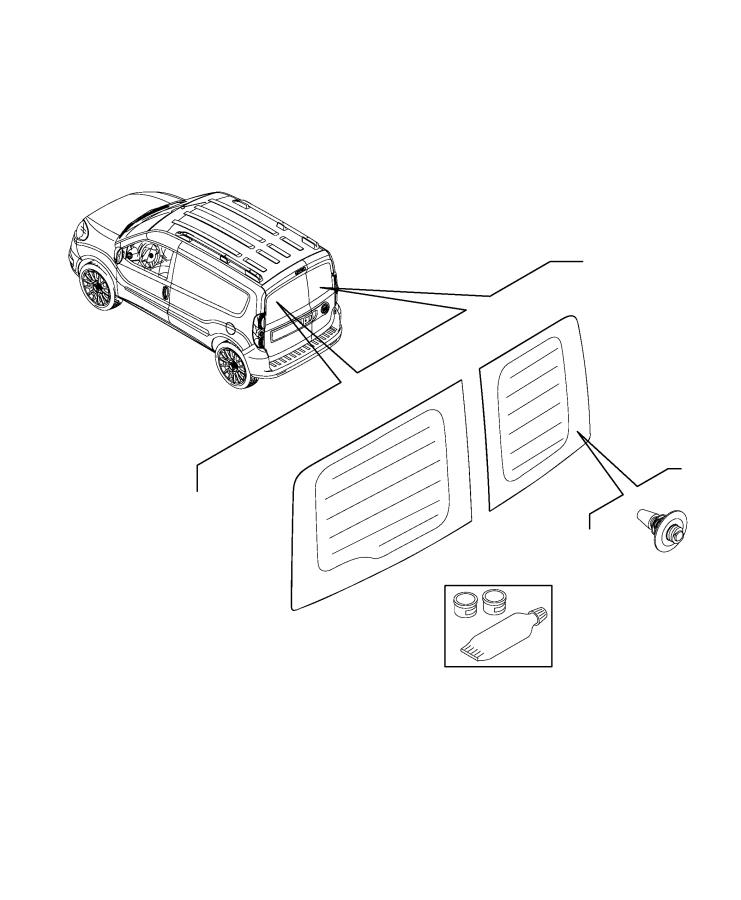 Diagram Back Window. for your Ram ProMaster City  