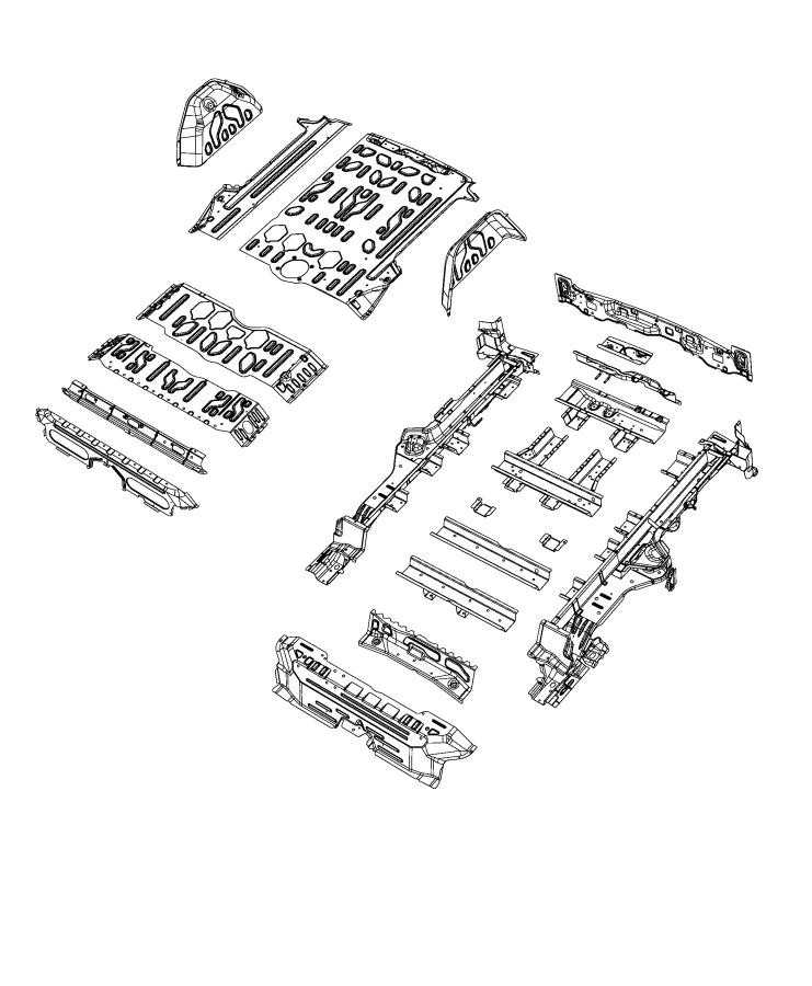 Diagram Floor Pan Rear. for your 2004 Chrysler 300  M 