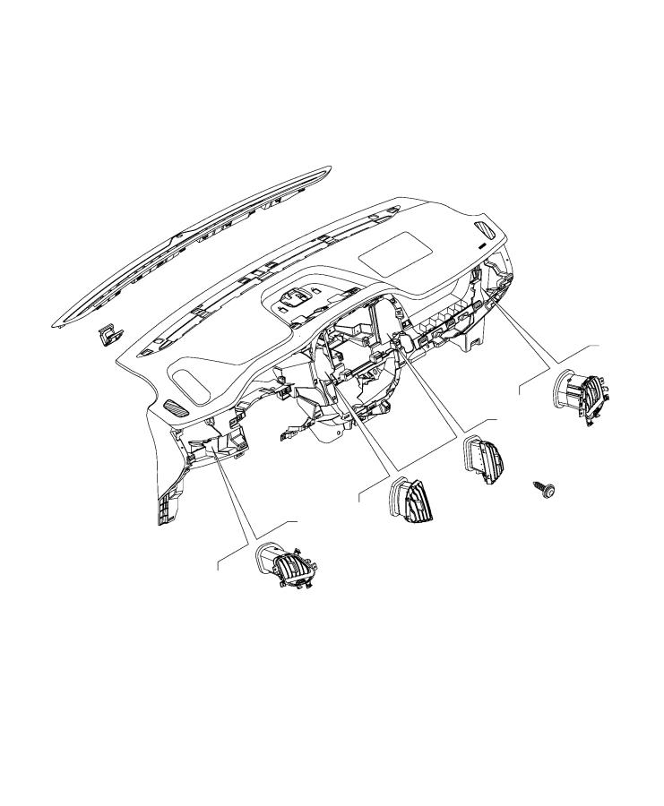 Diagram Instrument Panel Trim [Outlets]. for your Chrysler 300  M