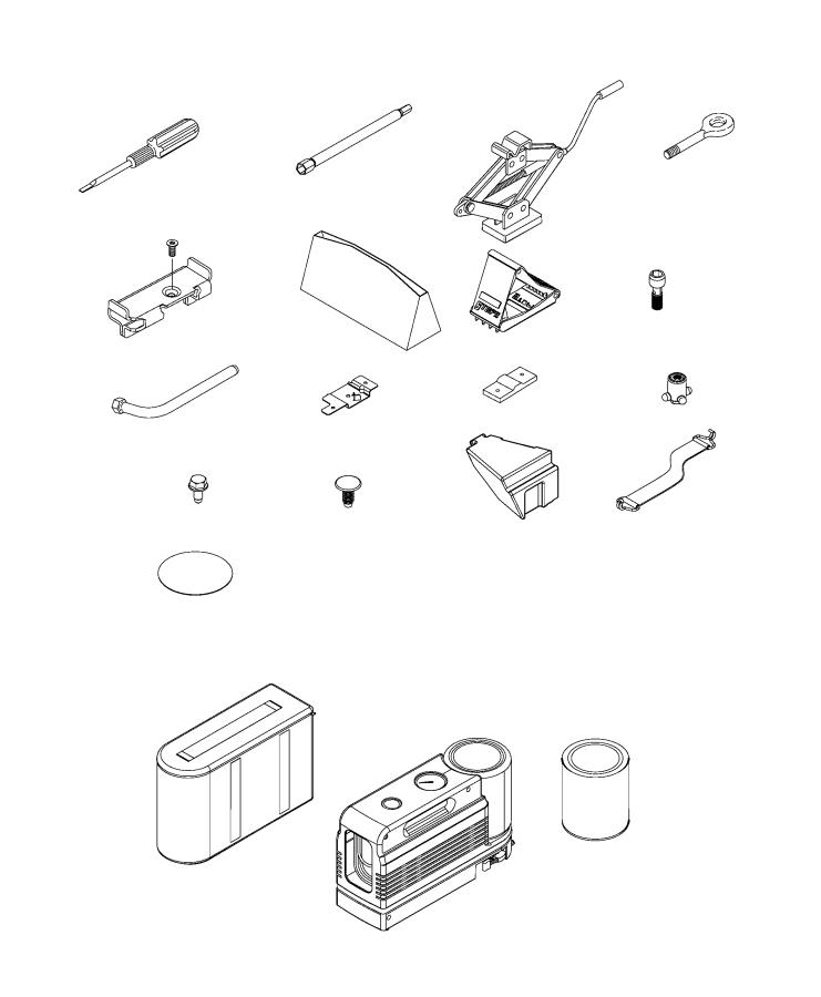 Diagram Jack Stowage. for your 2016 Jeep Grand Cherokee   