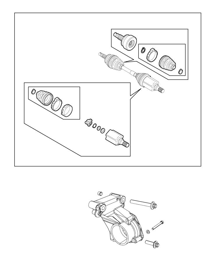 Diagram Shafts, Axle 2.4L [2.4L I4 Zero Evap M-Air Engine]. for your 2004 Chrysler 300  M 