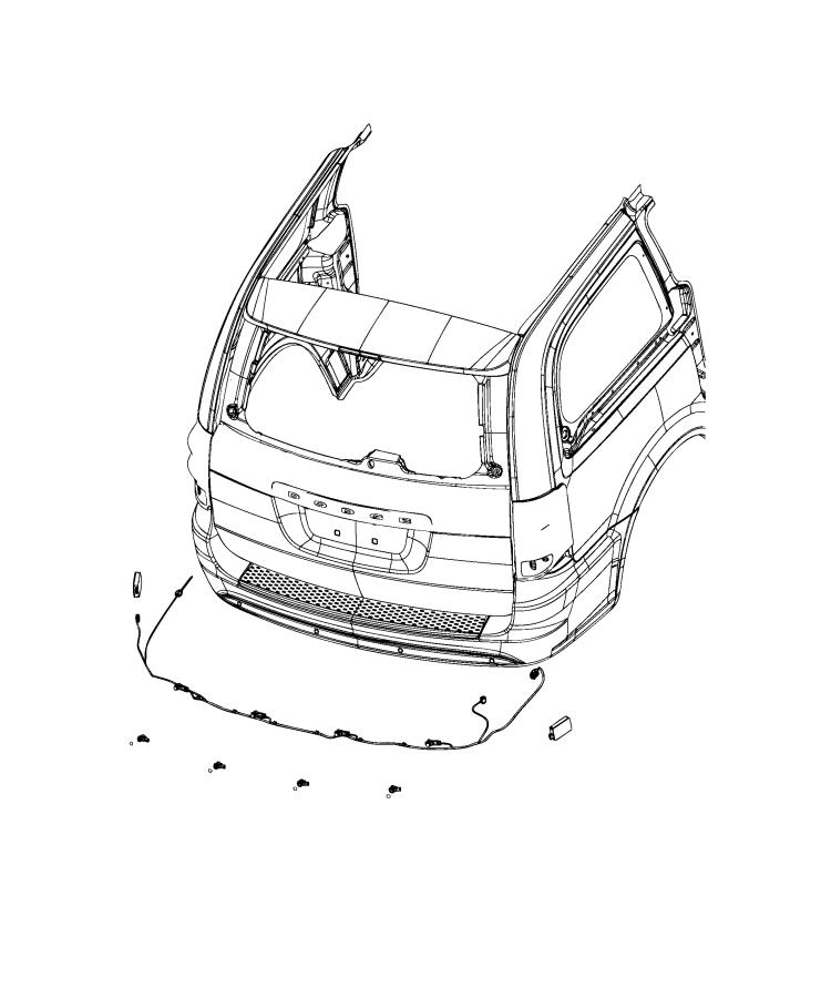 Diagram Park Assist Blind Spot Detection. for your Chrysler Town & Country  