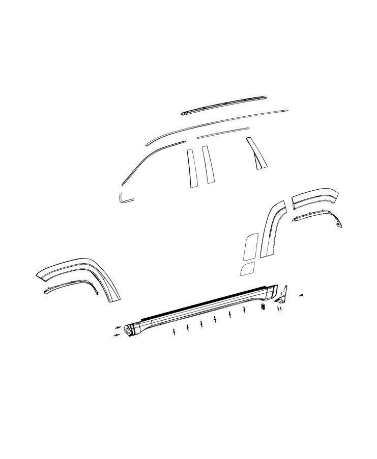 Diagram Exterior Ornamentation. for your Jeep Grand Cherokee  