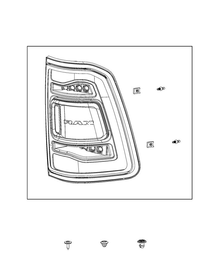 Diagram Parts, Tail Lamps Service. for your Ram 1500  