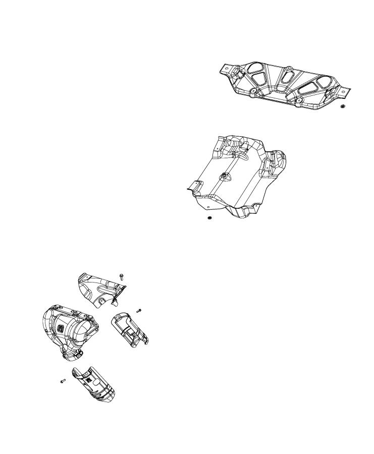 Exhaust Heat Shields. Diagram