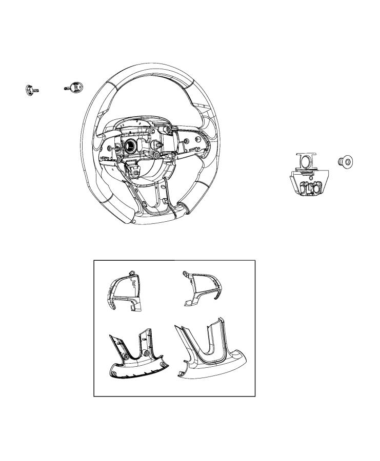 Diagram Steering Wheel Assembly SRT. for your Chrysler