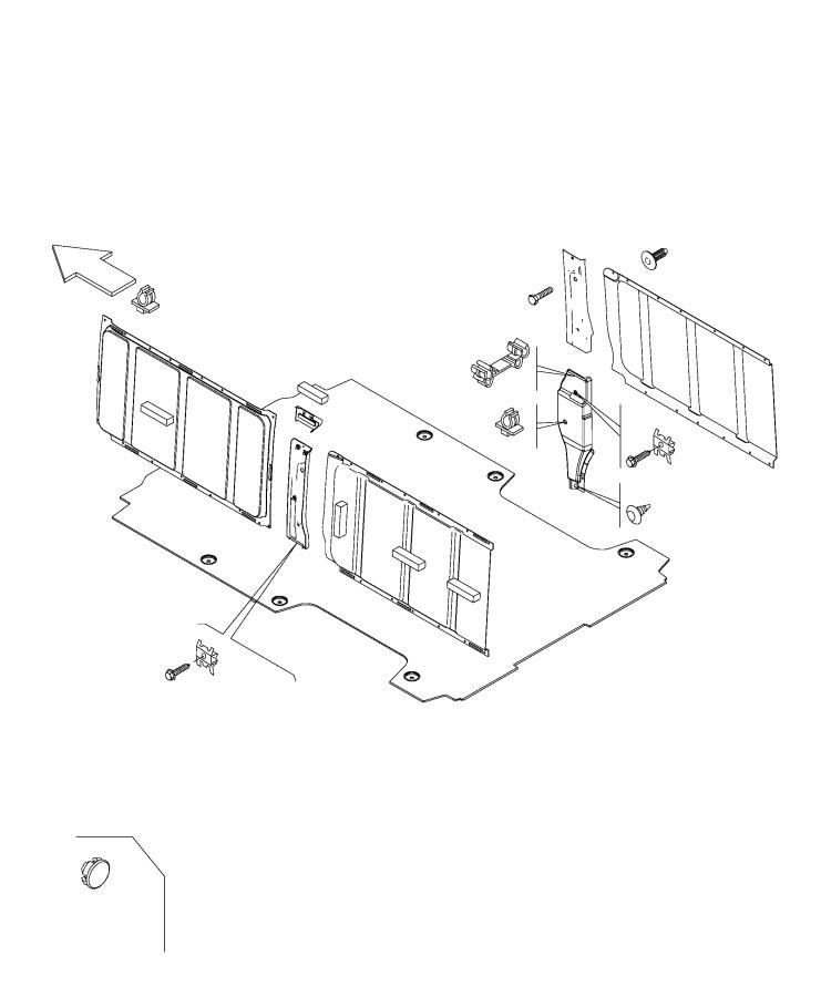 Upper Cargo Trim Covers. Diagram