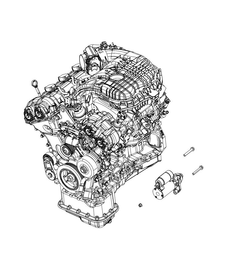 Diagram Starter and Related Parts. for your Dodge