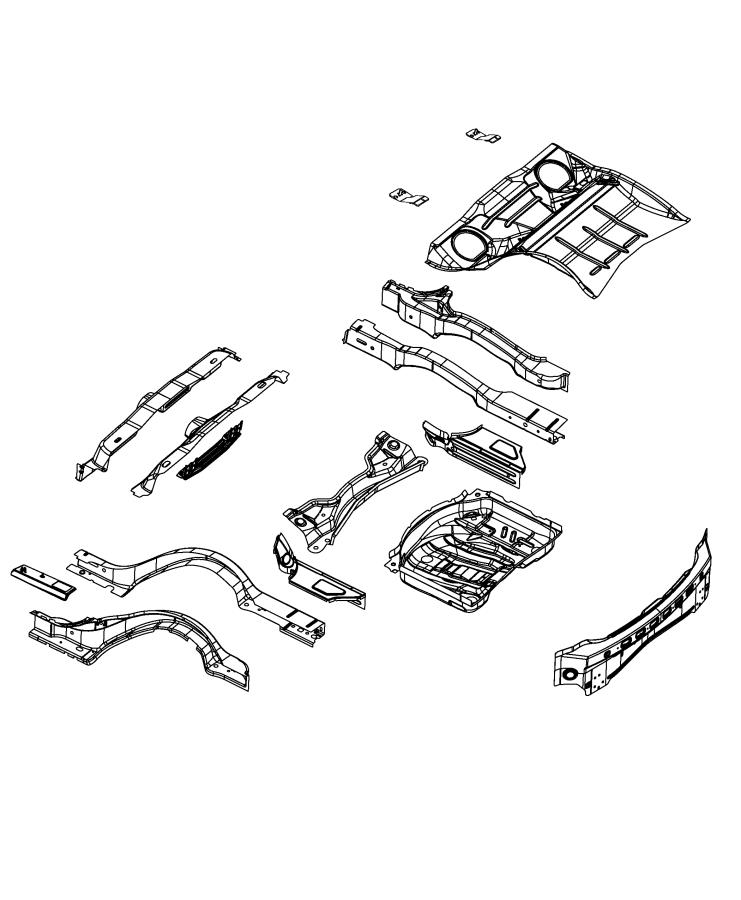 Diagram Rear Floor Pan. for your 2000 Chrysler 300 M  