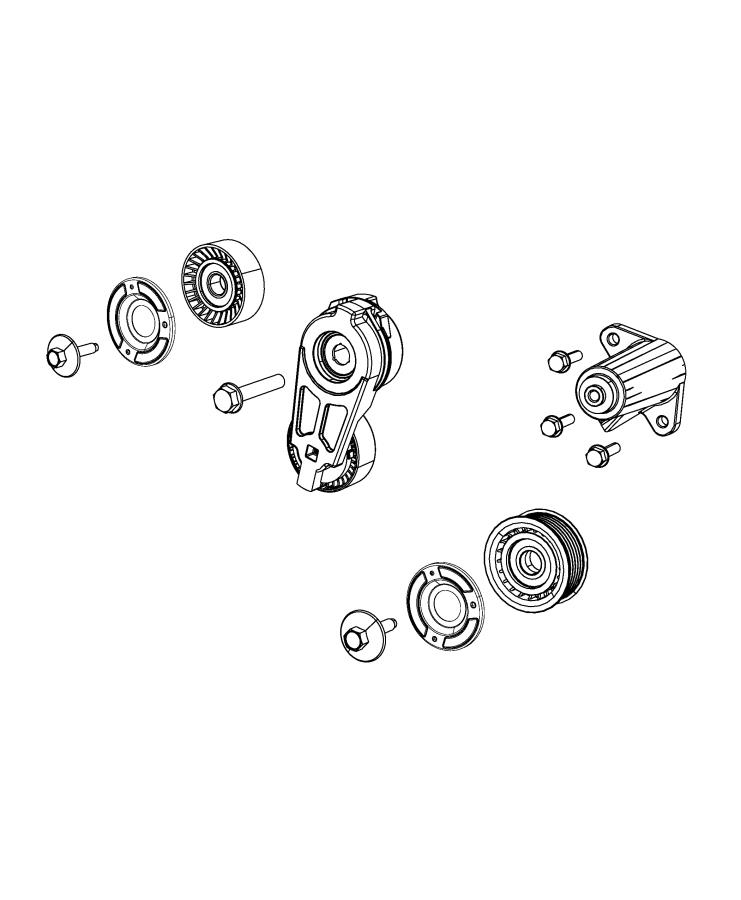 Diagram Pulleys and Related Parts. for your 2020 Dodge Charger  SCAT PACK 