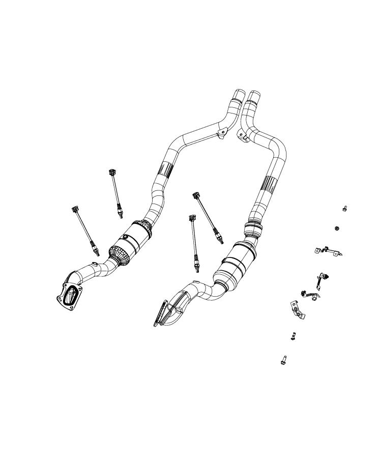 Diagram Sensors, Oxygen. for your 2014 Dodge Avenger   