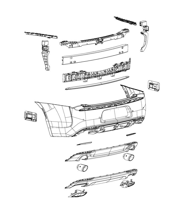 Diagram Fascia, Rear. for your Chrysler 300  