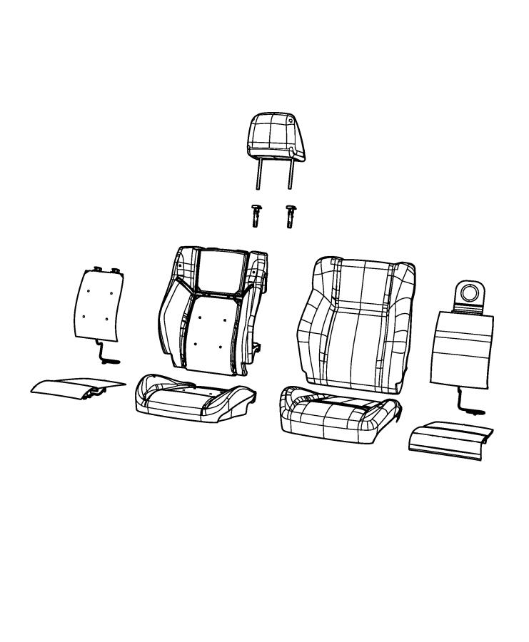 Front Seat, Bucket. Diagram