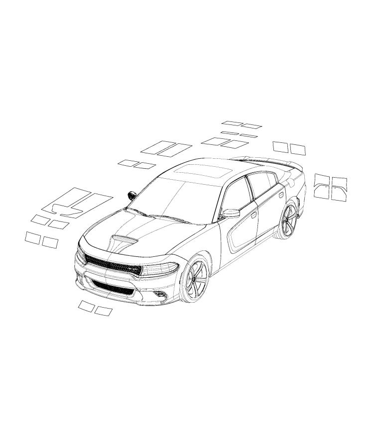 Diagram Decals and Tape Strips. for your Dodge Charger  