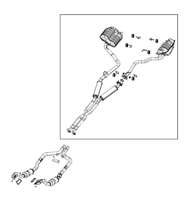 Diagram Exhaust System. for your Dodge Charger  