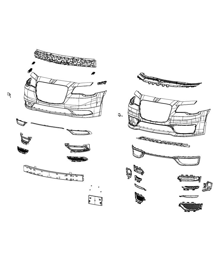 Diagram Fascia, Front. for your 2001 Chrysler 300   