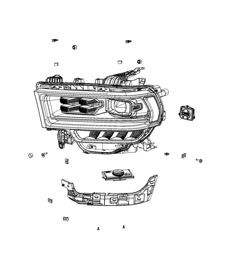 Diagram Parts, Headlamp Service. for your 2003 Chrysler 300  M 