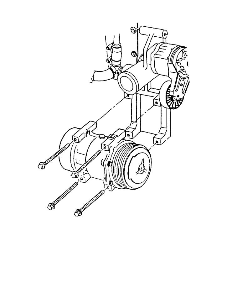 Diagram A/C Compressor Mounting. for your 1999 Chrysler 300  M 