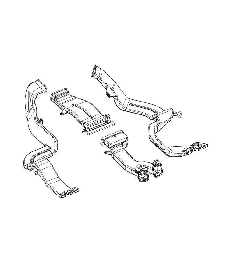 Diagram Ducts, Rear. for your 2004 Chrysler 300  M 