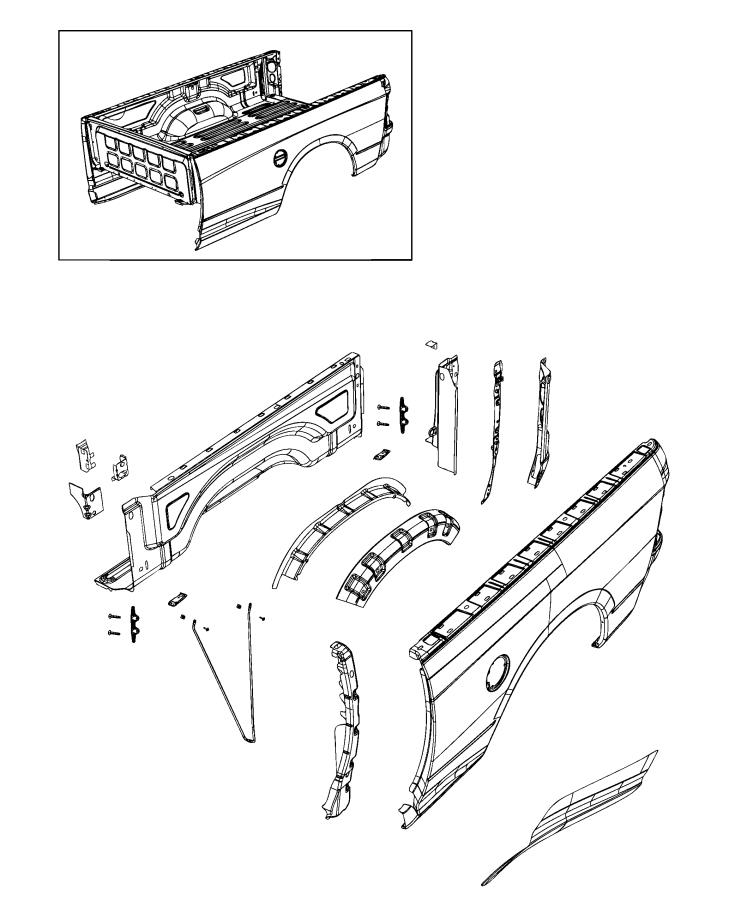 Diagram Pickup Box. for your 2020 Ram 3500   