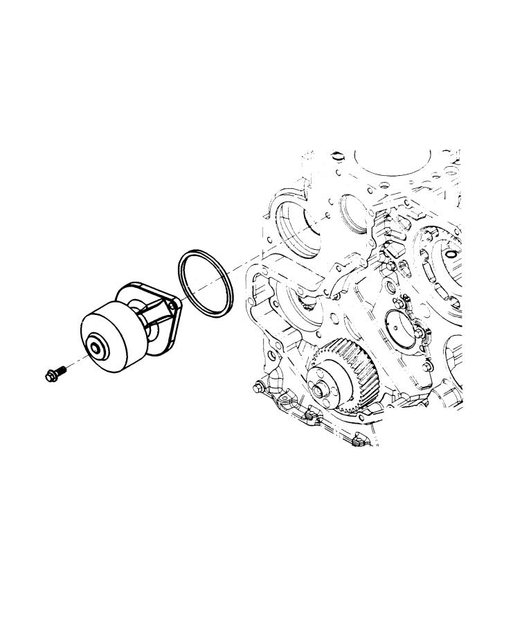 Diagram Water Pump and Related Parts. for your 2014 Dodge Grand Caravan   