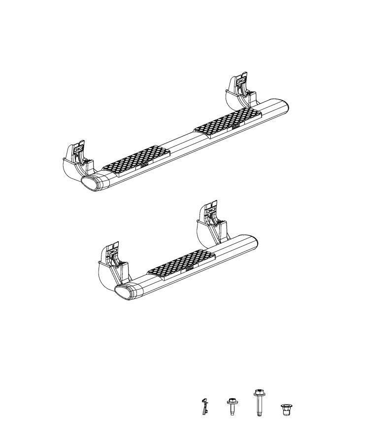 Diagram Running Boards and Side Steps. for your 2005 Ram 3500   