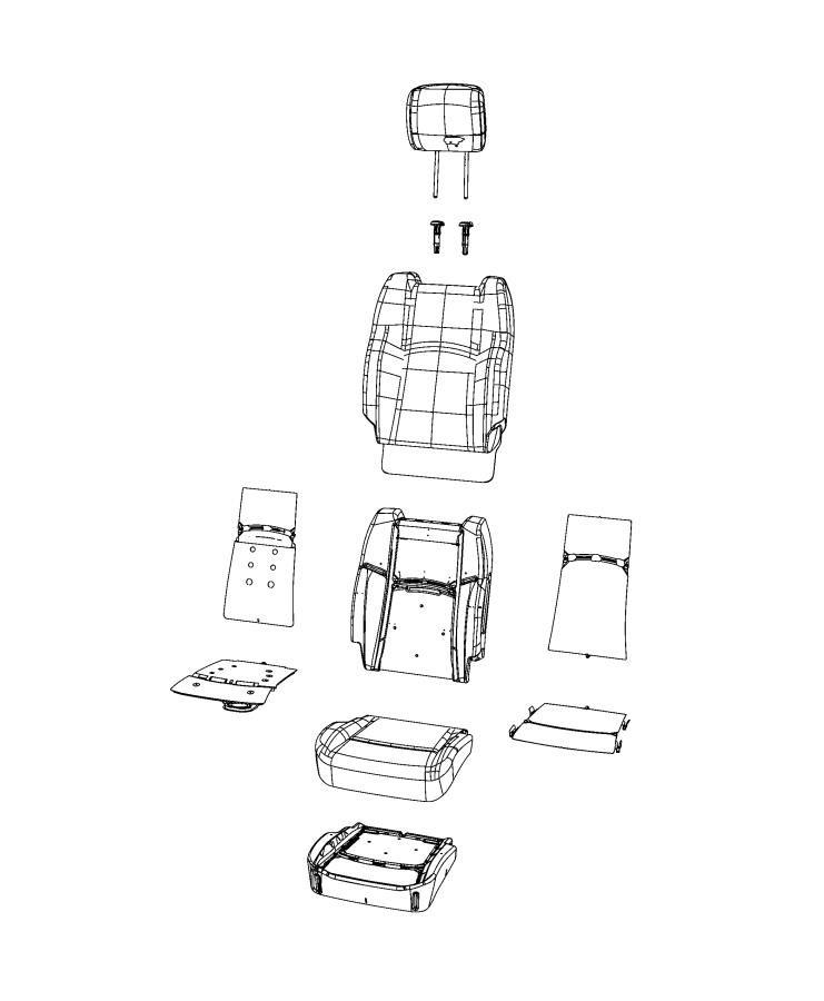 Front Seat, Bucket. Diagram