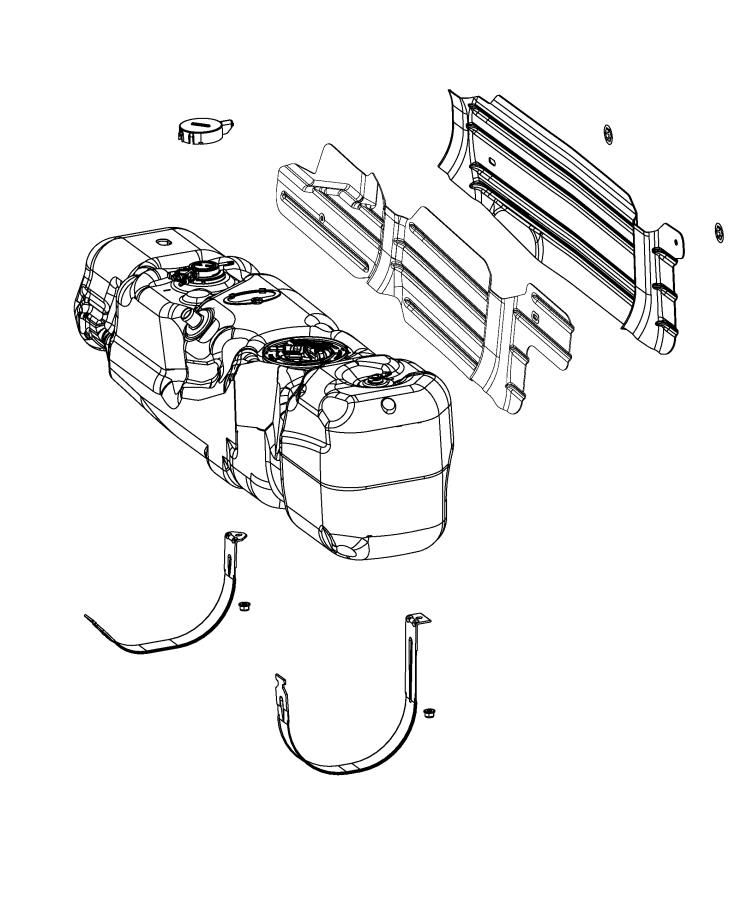 Diagram Fuel Tank and Related Parts. for your Ram 2500  
