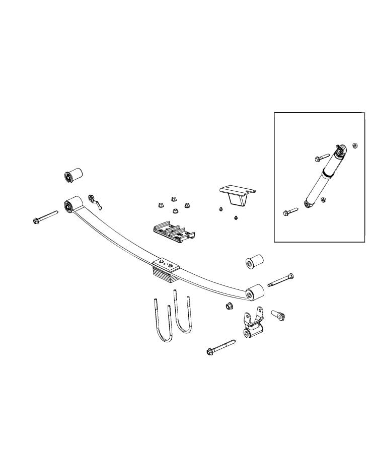 Diagram Suspension, Rear. for your 2020 Ram 3500   