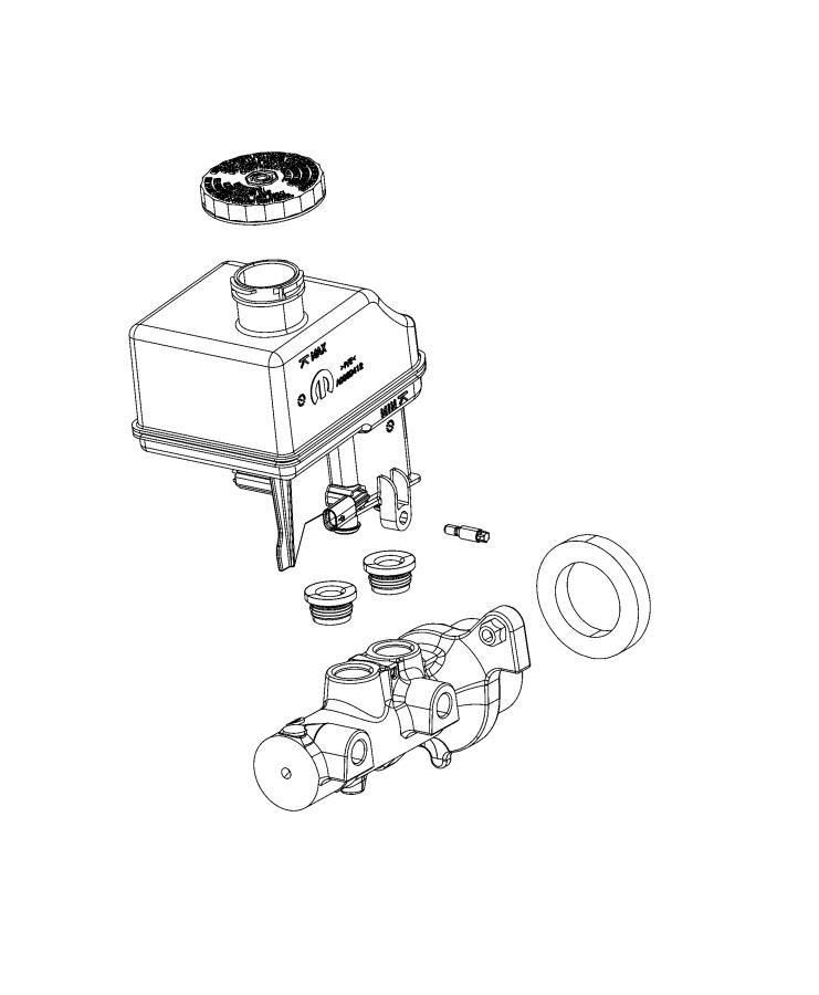 Diagram Master Cylinder, Brake. for your Ram 3500  