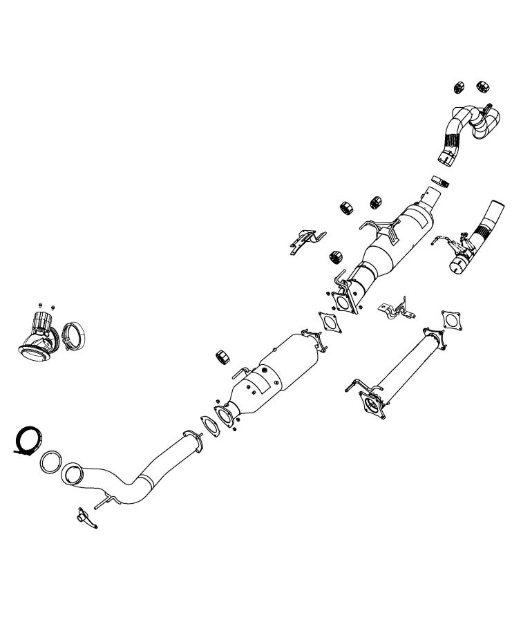 Diagram Exhaust System. for your Dodge