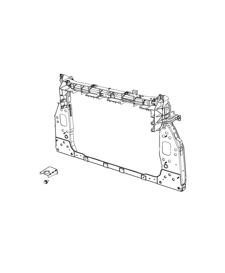 Diagram Radiator Support. for your 2018 Fiat 500X   