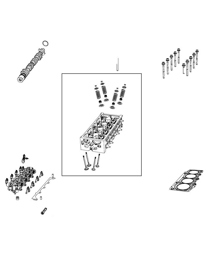 Diagram Cylinder Head 1.3L Turbocharged. for your 2002 Chrysler 300  M 