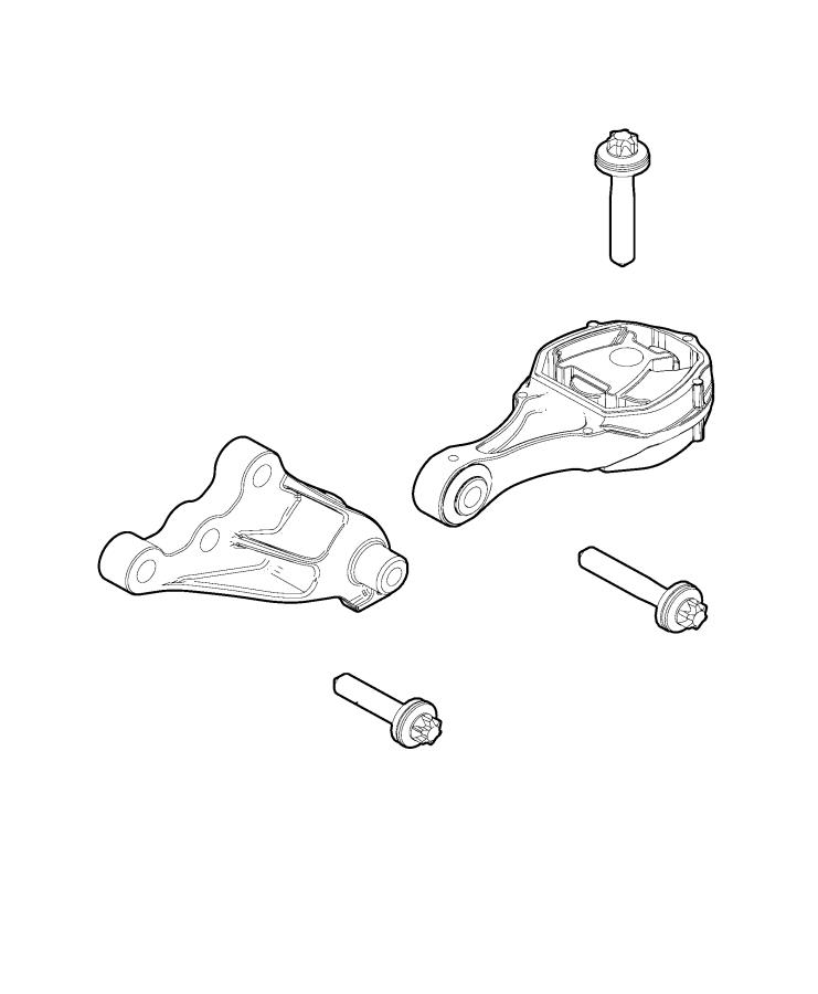 Diagram Engine Mounting Rear 1.3L Turbocharged. for your 2002 Chrysler 300  M 