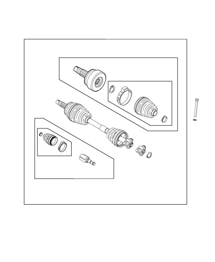 Diagram Shafts, Axle. for your 2001 Chrysler 300  M 