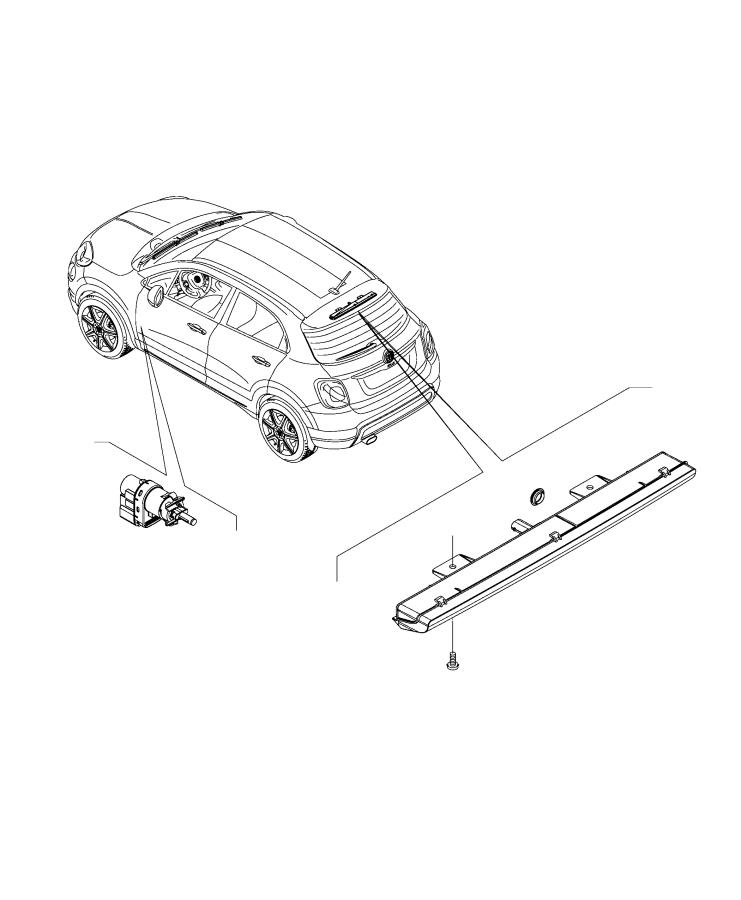 Lamp, Rear Center Tail. Diagram