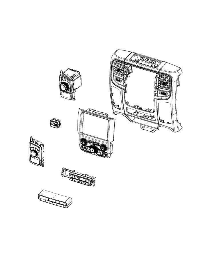 Diagram Switches, Instrument Panel. for your Ram 1500  