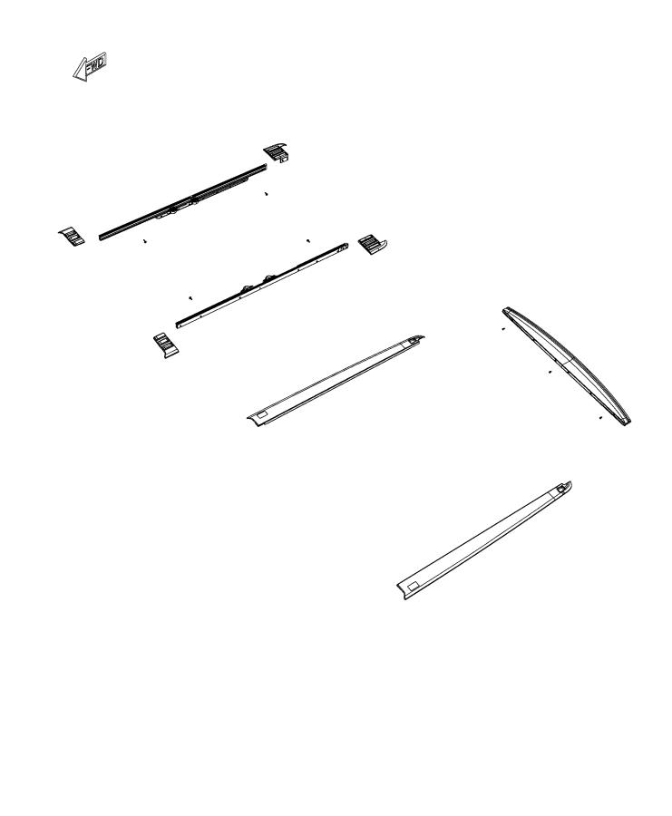 Diagram Pickup Box, Rail Caps. for your Ram 1500  