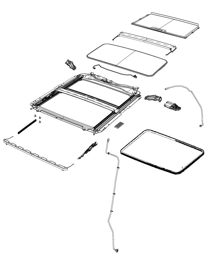 Sunroof and Related Parts. Diagram