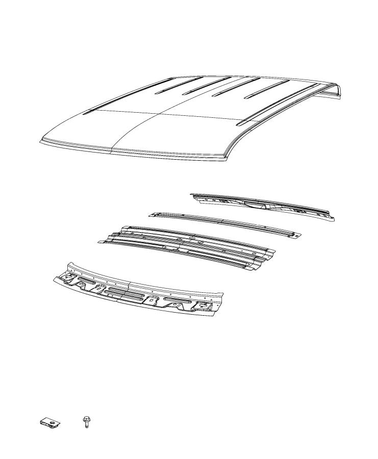 Diagram Roof Panel. for your 2022 Ram 3500   