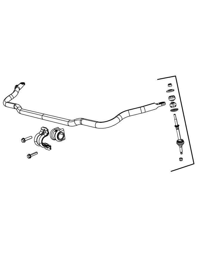 Diagram Stabilizer Bar, Front. for your Ram 1500  