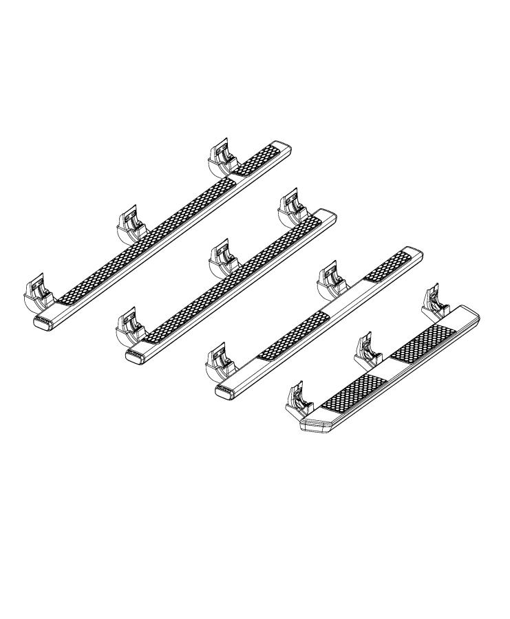 Diagram Running Boards and Side Steps. for your Ram 1500  