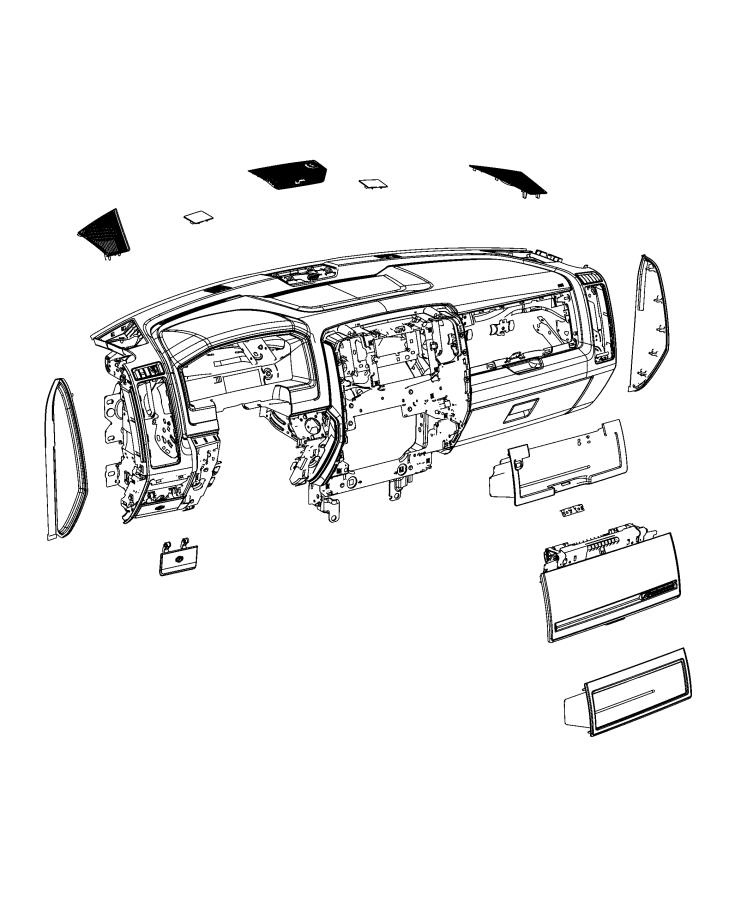 Diagram Instrument Panel and Structure. for your Ram 1500  