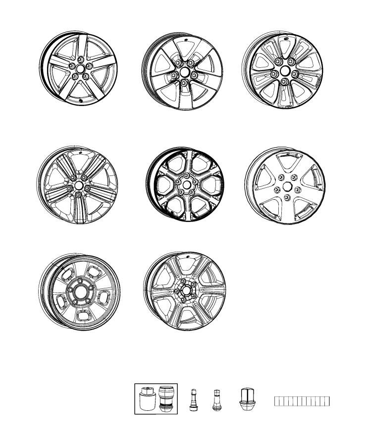 Diagram Wheels and Hardware. for your 2012 Dodge Charger   