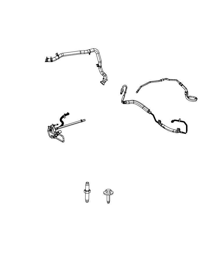 Diagram Power Steering Hoses. for your Dodge Grand Caravan  