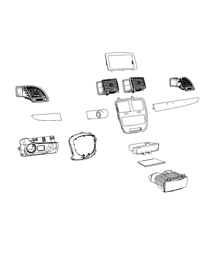 Diagram Instrument Panel - Trim. for your Dodge Grand Caravan  