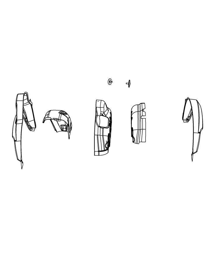 Rear Wheelhouse Shields. Diagram