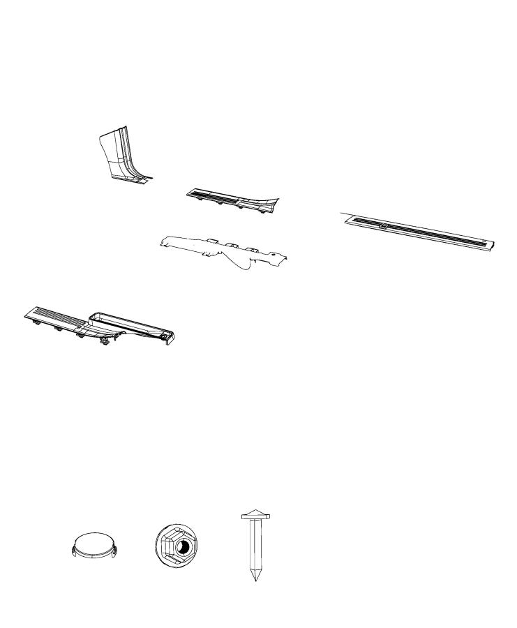 Diagram Cowl Side Panel and Scuff Plates. for your 1999 Chrysler 300  M 